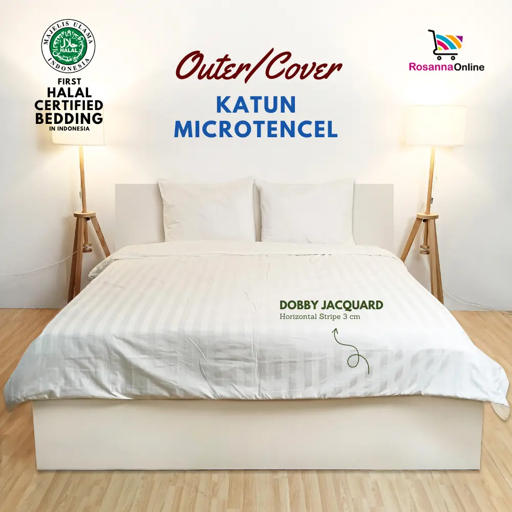 Outer Duvet / Duvet Cover / Quilt Cover / Sarung Selimut - Microtencel - Hotel Collection