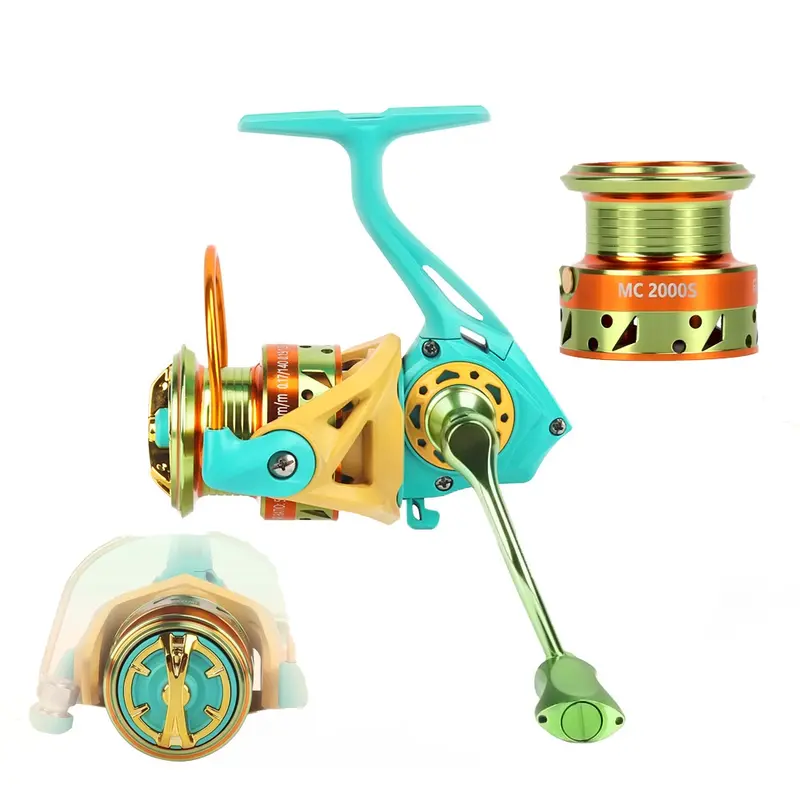 MC Reel Pancing 1000 - 3000 / Tarikan Pancing Ikan Logam CNC / Ril Pancing Memancing Rasio Gear 5.2:1 Max Drag 10KG 5
