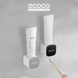 ECOCO Minimalist Toothpaste Dispenser - Dispenser pasta gigi otomatis minimalis, tempat odol, sikat gigi