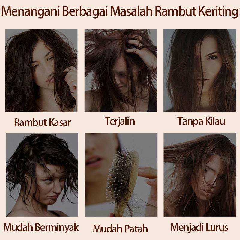 Rambut Keriting Elastin300ml cury hair cream Melembabkan Tidak lengket Kurangi rambut kusut 1