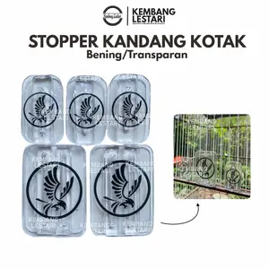 Variasi Sangkar Kotak Stoper Stopper Plastik Bening Transparan Variasi Sangkar Kandang Kotak Burung Kacer Kenari Cucak Dudukan