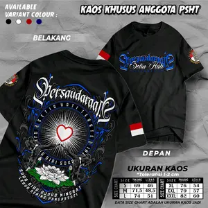 KAOS PSHT TERBARU 2025 BAJU KAOS PRIA WANITA TERLARIS Distro Keren Katun Dewasa Combed Unisex
