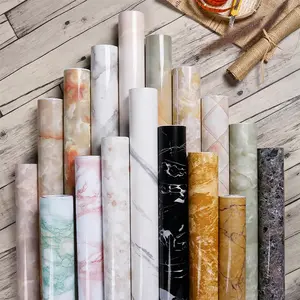 Wallpaper Dinding Kamar Tidur Walpaper Wallsticker PVC Anti Air Motif Marmer Uk 45cm x 7mtr