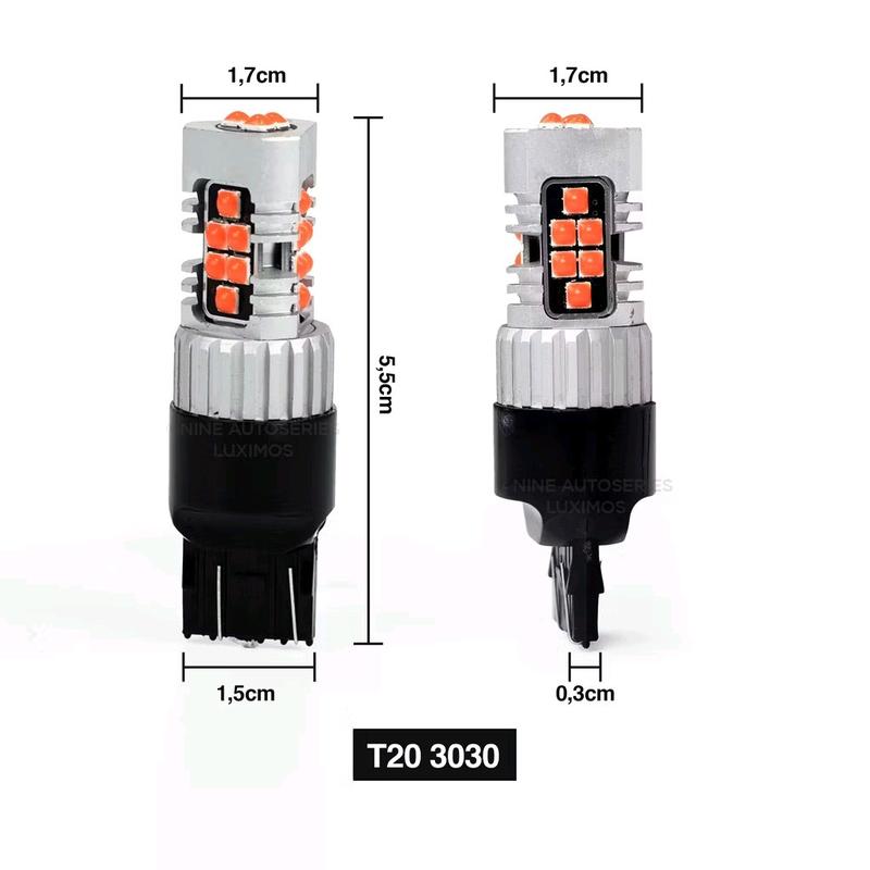 LUXIMOS Lampu Rem Mobil Motor 10W T20 Merah Red White Putih Brake Lamp PNP LED SB1 - Nine Autoseries 3