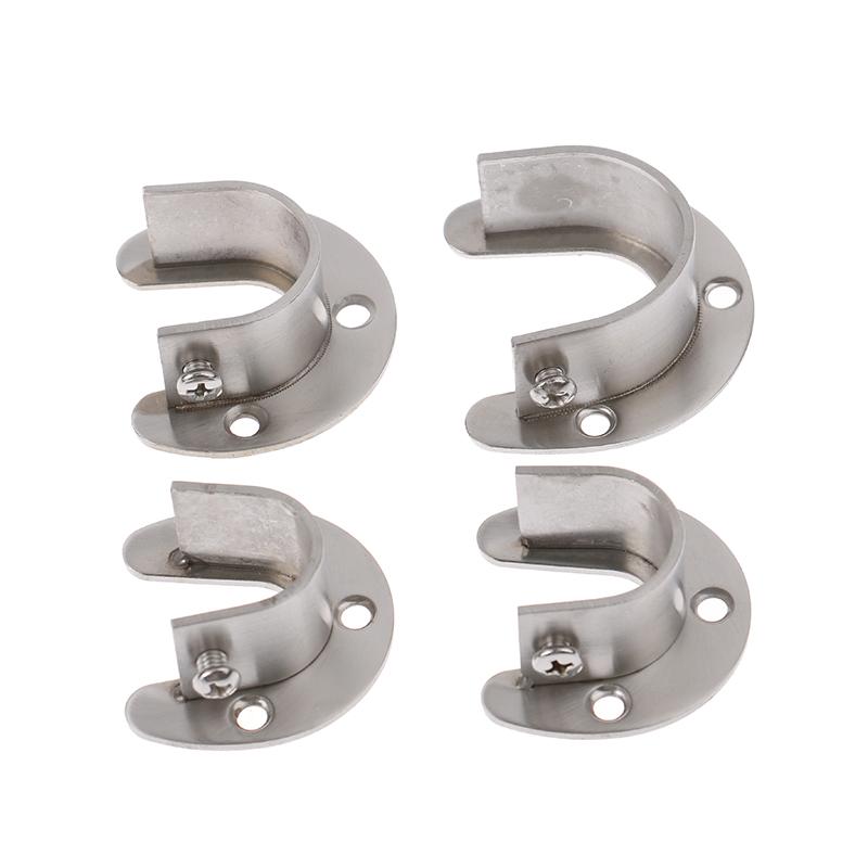 Product Introduction of Giá Đỡ Thanh Tủ Quần Áo Bằng Thép Không Gỉ, 19 / 22 / 25 / 32Mm, Giá Đỡ Thanh Mặt Bích, Ổ Cắm 8