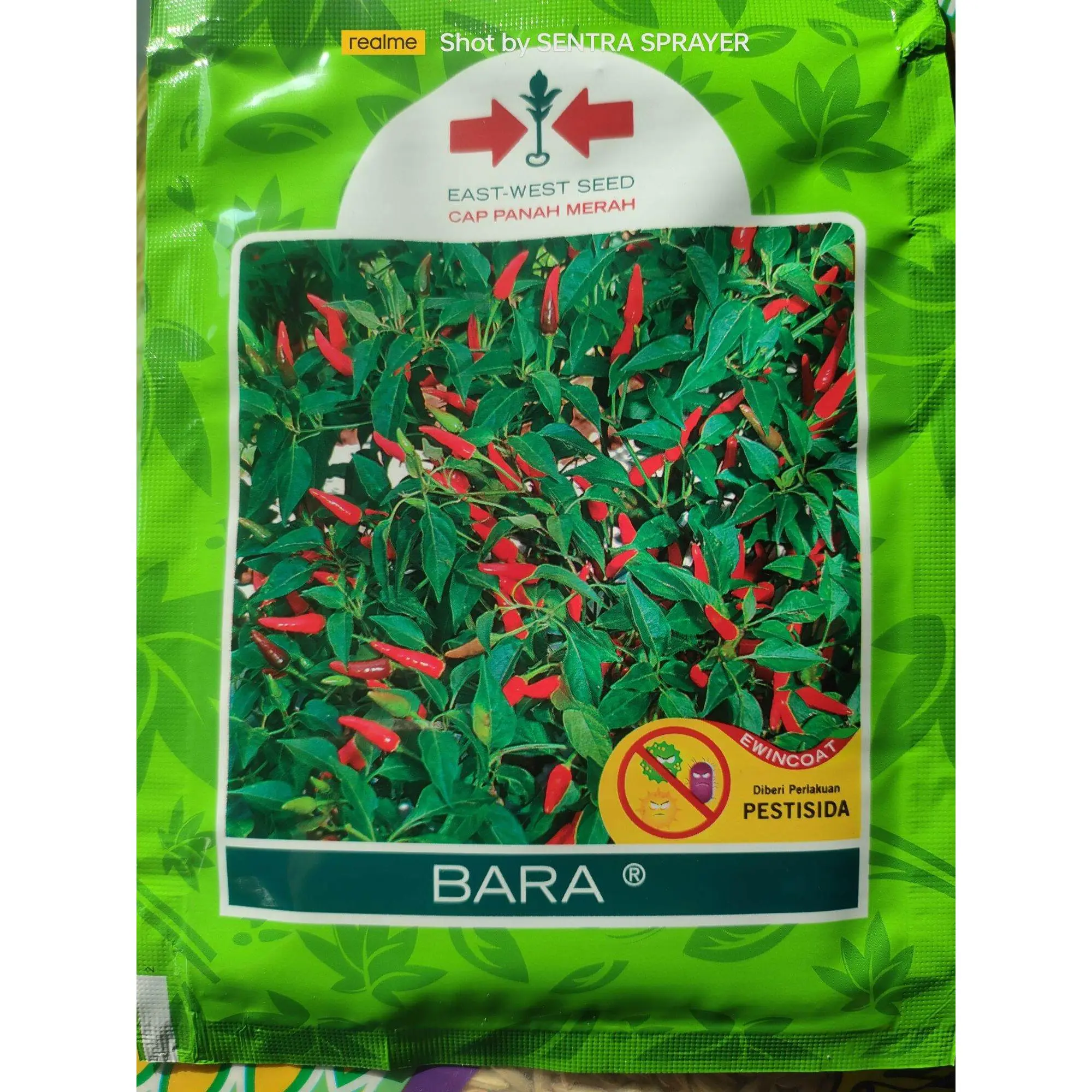 Benih Cabai Rawit Bara 3200 Butir Bulat Merah Bibit
