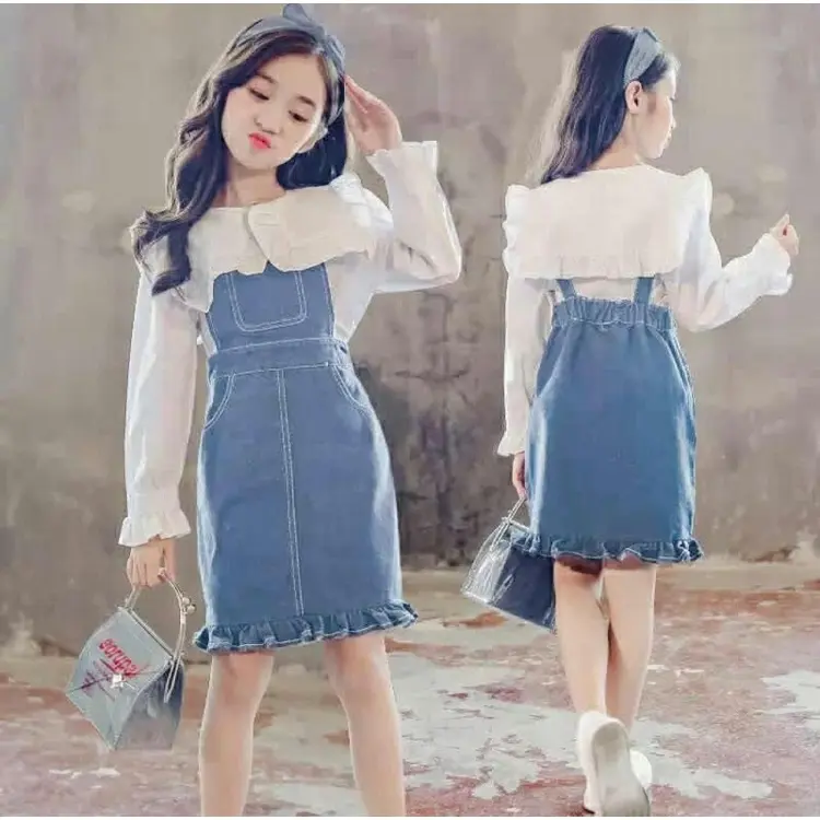 VVV Olshop St Kids Missy Wanita Usia 4 5 6 7 8 Tahun / Setelan Anak Import / Setelan Anak Wanita Korea / Overall Anak / Dress Anak / Kado Ulang tahun Anak Perempuan