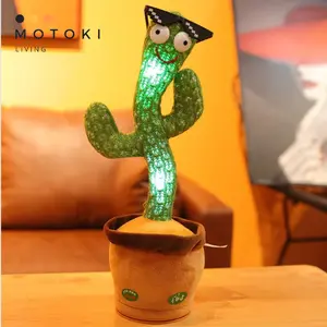 Mainan Boneka Kaktus Elektrik Goyang Menari Joged