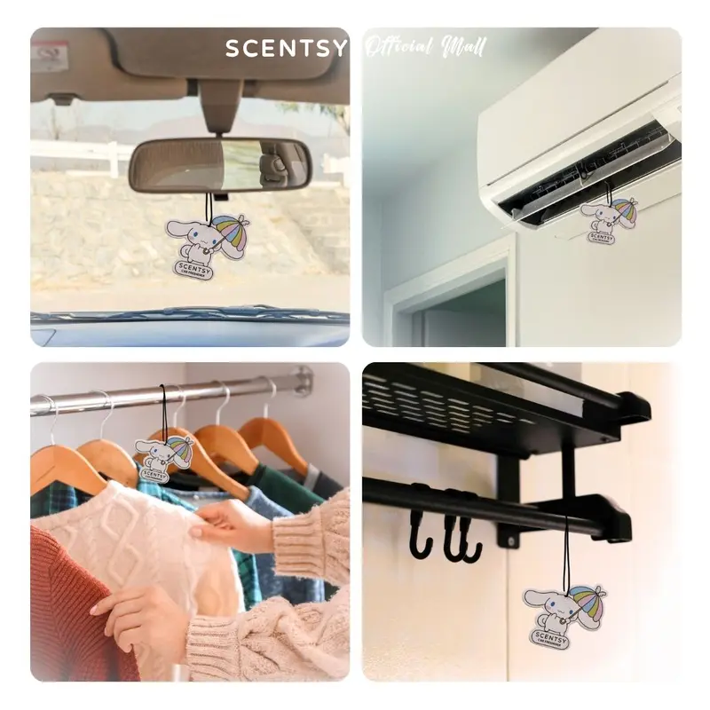 SCENTSY Car Freshener Pewangi Mobil Parfum Kendaraan Mewah Tahan lama Anti Mual Parfum Gantung Kertas Karakter Lucu Pengharum AC Lemari Ruangan Kantor, Toilet Kamar Tidur Inspired By Garuda Kopi Vanila Green Tea Car Freshener Aromaterapi 1