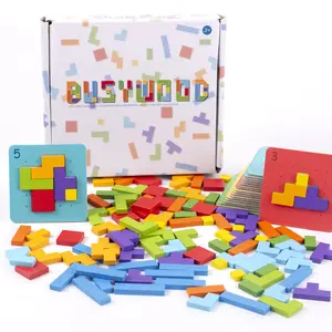 Mainan Kreatif Anak Busy Wood Menyusun Puzzle