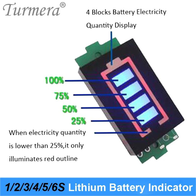Product Introduction of Turmera Lithium and Lifepo4 Battery Indicator LED Display 4.2V 8.4V 14.4V 18V 21V 25V 12V 24V 36V 48V for Screwdriver Drills Use 11