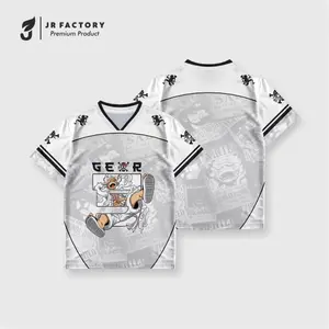 JR FACTORY_Jersey Series Anime Onefice Unisex Streetwear Oversize Number Dryfit Brazil Retro Vintage Hockey Boxy Fit Olahraga Pakaian Sport Baju