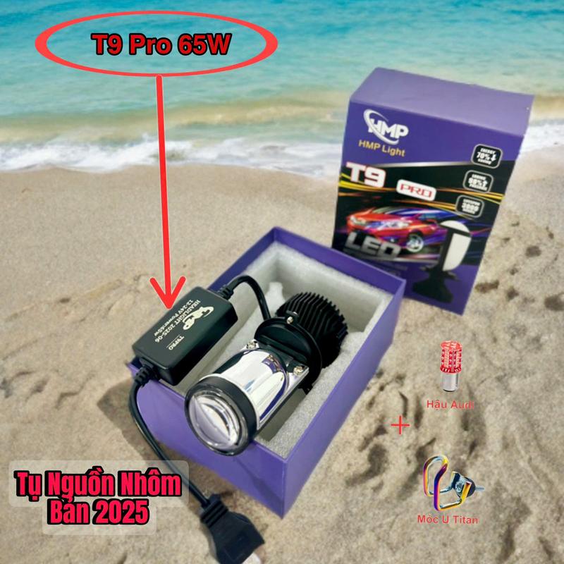 Tặng Móc Titan Khóa Cài + Bóng Hậu Audi Vip Bóng Đèn Led Pha Bi Cầu Mini T9 Pro 65W Bản Mới Nhất 2025 - Chân H4 Lắp Đặt Như Zin Cho Ô tô - Xe Máy Giá Lẻ 1 Bóng - Bảo Hành 12 Tháng