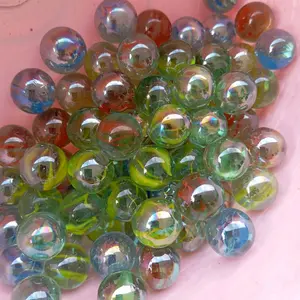 100pcs kelereng gundu motif belimbing/ mata kucing