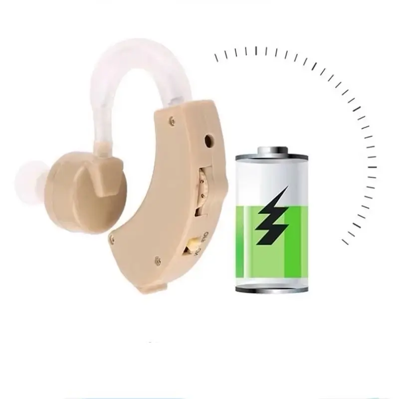 Alat Bantu Dengar Pendengar Pendengaran Telinga Orang Tua Hearing Aid Wireless Tanpa Kabel Betuk Earbuds Cs Original