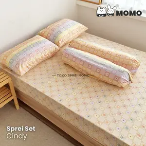 Sprei Karet Motif MOMO 2 - Ukuran 160, 180 dan 200 x 200