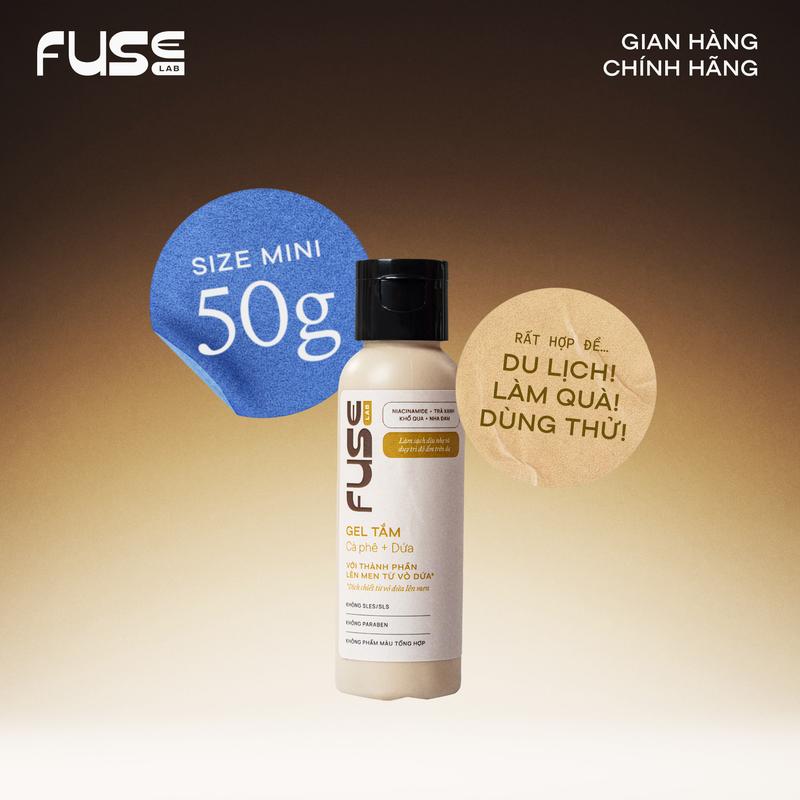Gel tắm FUSE Lab Cà phê + Dứa 50g - Làm sạch và cân bằng độ ẩm