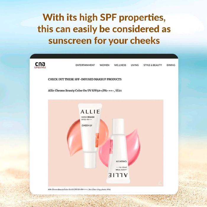 Allie Chrono Beauty Color on UV Cheeks Lucent Pink