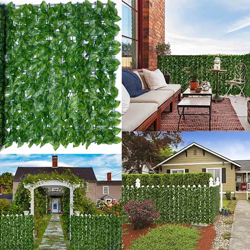 Rumput Dinding Ukuran 100*300CM /Daun Dollar Plastik Sintetis Vertical Garden / hiasan Cafe Alami/ pernikahan /import /artificial / hiasan Hijau Semangka Tanaman 6