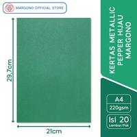 Gambar Margono Kertas Warna A4 Pepper Hijau 220 gsm - 20 Lembar dari Margonopaper Kota Semarang 3 Tokopedia