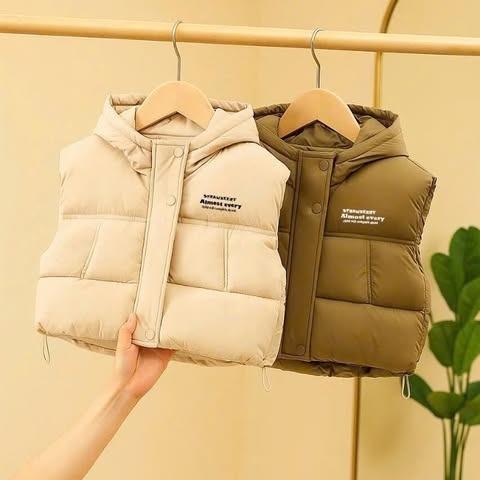 [GẠO.BABY] áo khoác phao gile  3 màu siêu ấm áp cho bé by GẠO BABY