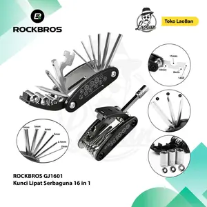 ROCKBROS GJ1601 Kunci Sepeda Motor Multifungsi 16 in 1 - Tool Kit Toolset Kunci L Obeng