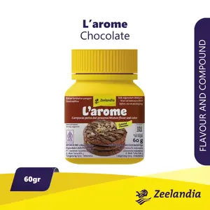 ￼Larome Perisa dan Pewarna Cokelat 60 g Perisa Coklat Liquid untuk Roti dan Kue