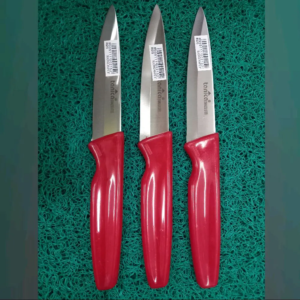 TANICA | (1pcs) Pisau Lancip Gagang Merah 5" (0215)
