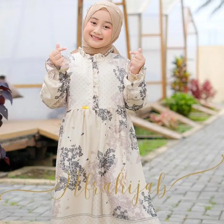 Gamis Anak Maxmara Silk / Gamis Anak Premium Lebaran 2025 1