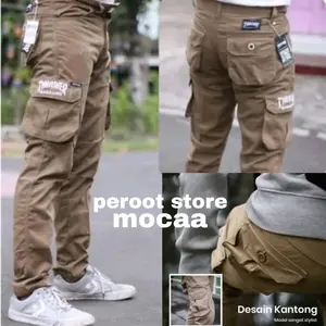 Celana Panjang Cargo PREMIUM Size 27-38 Tebal Pria Katun Nyaman