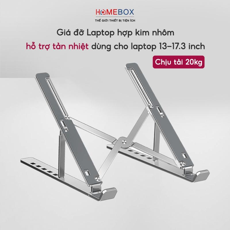 Giá Đỡ Laptop Hợp Kim Nhôm Điều Chỉnh Độ Cao SMTECH Đế Tản Nhiệt Laptop Kệ Laptop Chống Mỏi Cổ