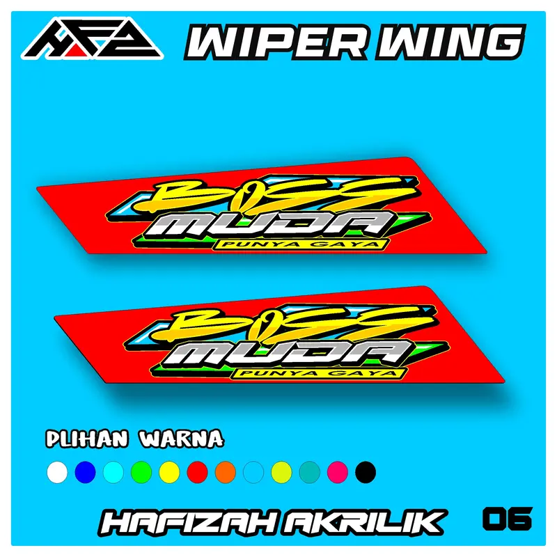 variasi wiper wing mobil pick up grandmax,l300,carry.traga,kijang,panther banyak pilihan warna kode006 0