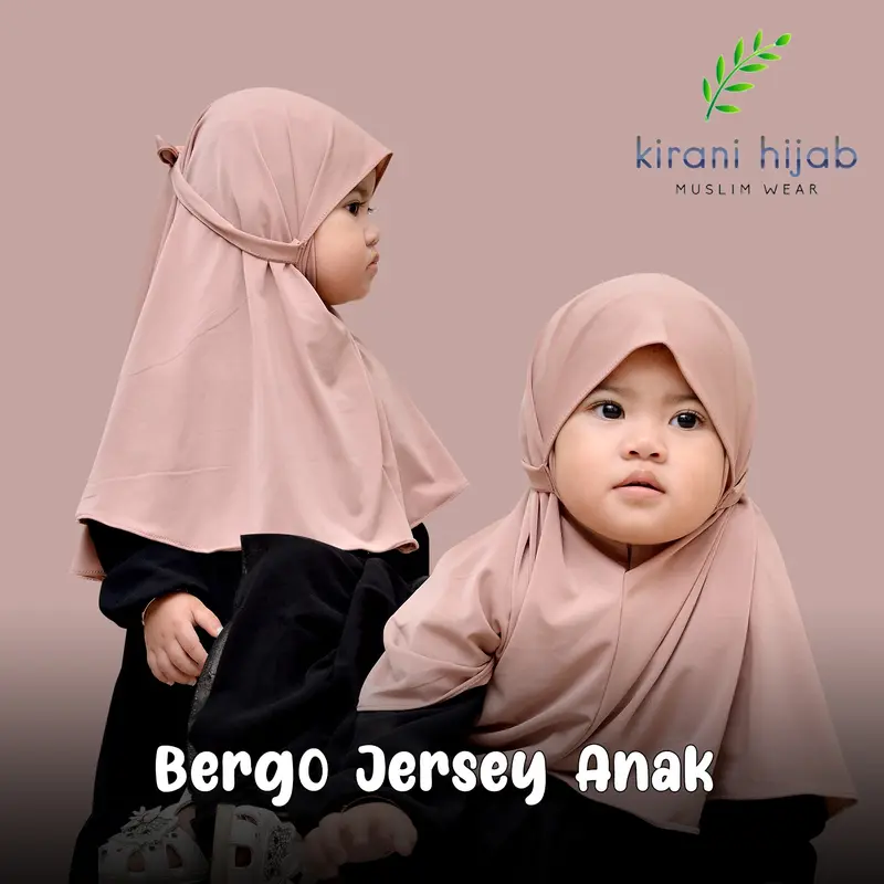 Hijab Bergo Jersey Anak / Kirani Hijab Anak Bergo Jersey 3