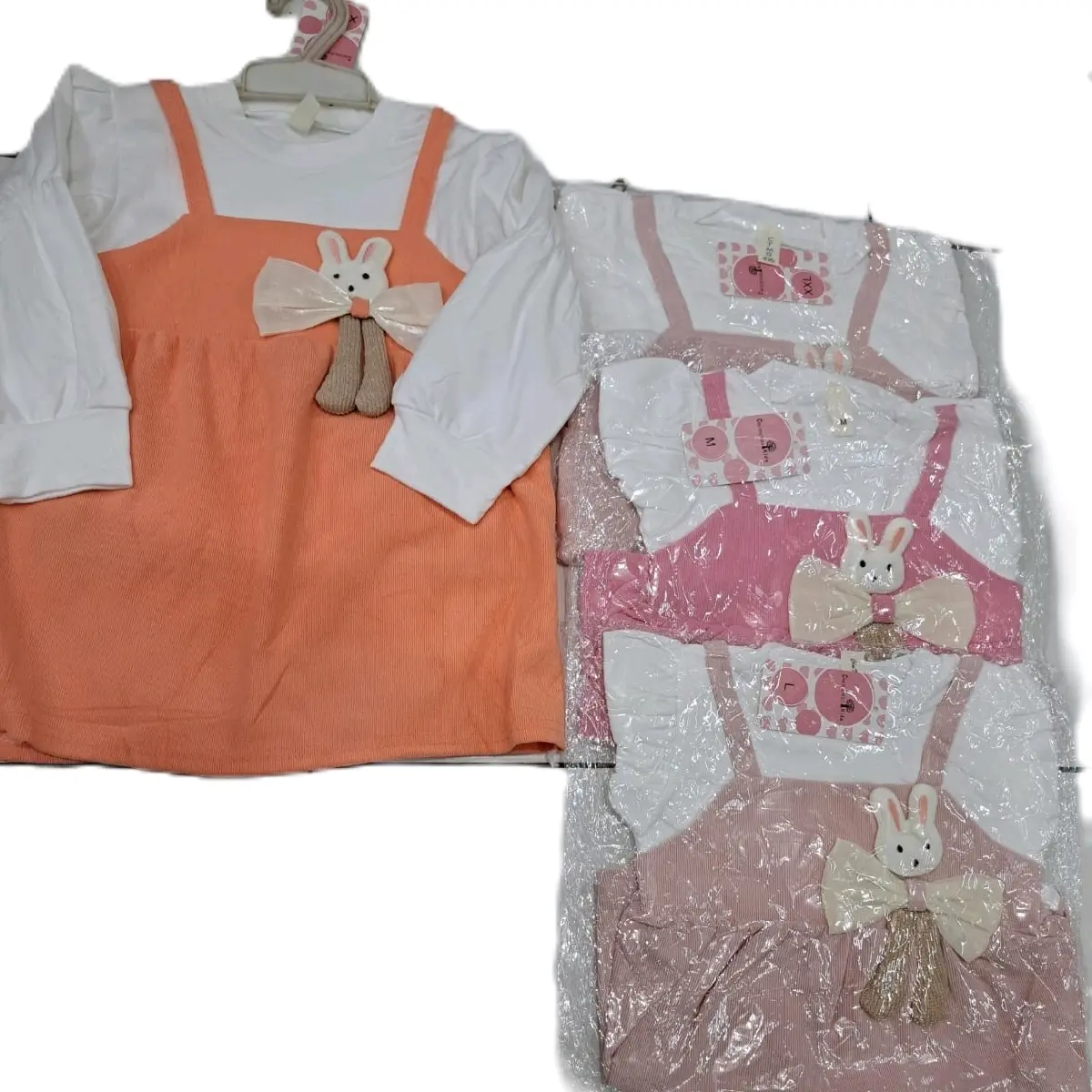 Setelan Baju Anak Perempuan Rok Gaun dengan Aksesoris Boneka Mini - Fashion