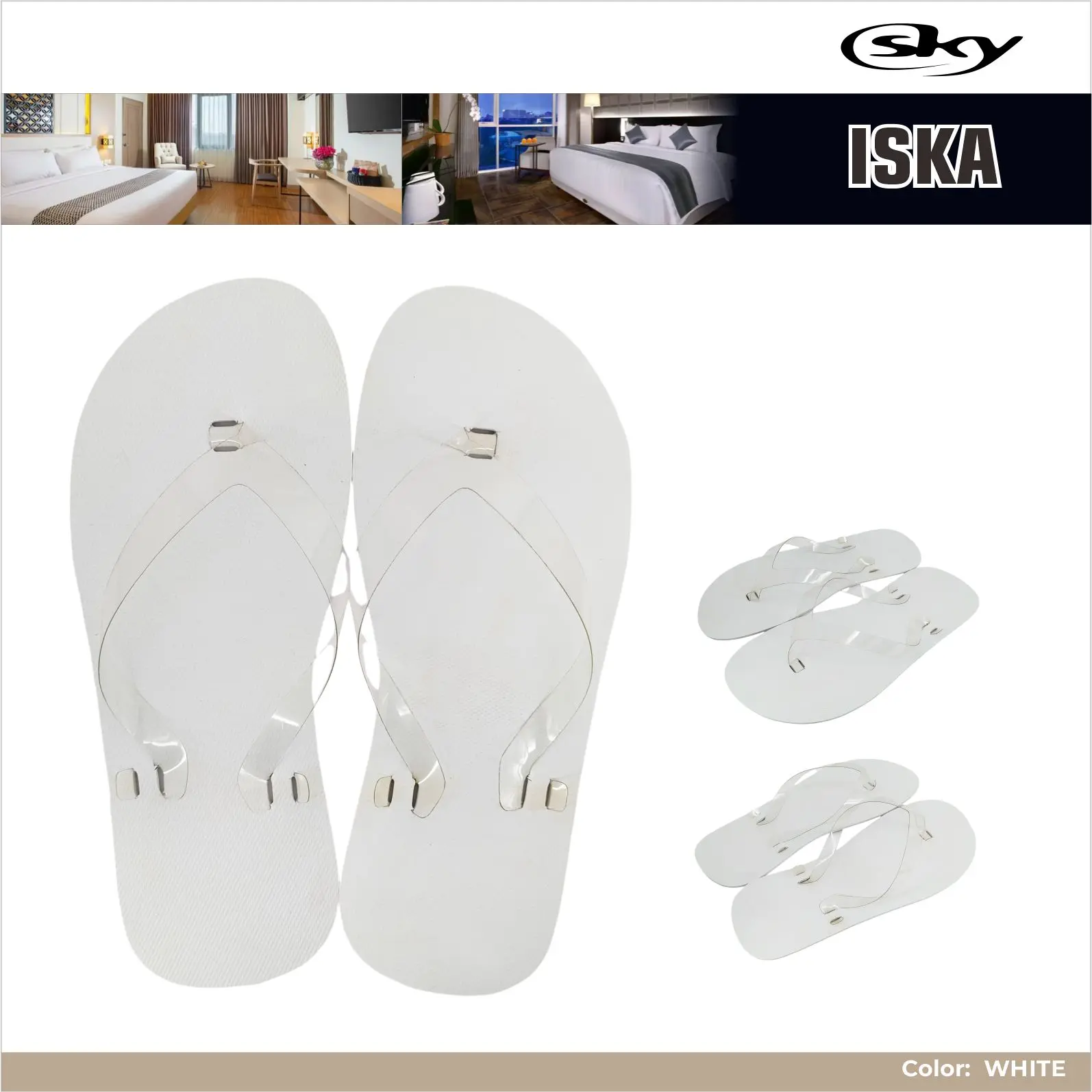 Sandal Hotel Sky Iska ringan dan nyaman di gunakan dalam ruangan (indoor) maupun luar ruangan mudah di simpan dan di bawa ke mana-mana Kaki Sendal Karet Pria