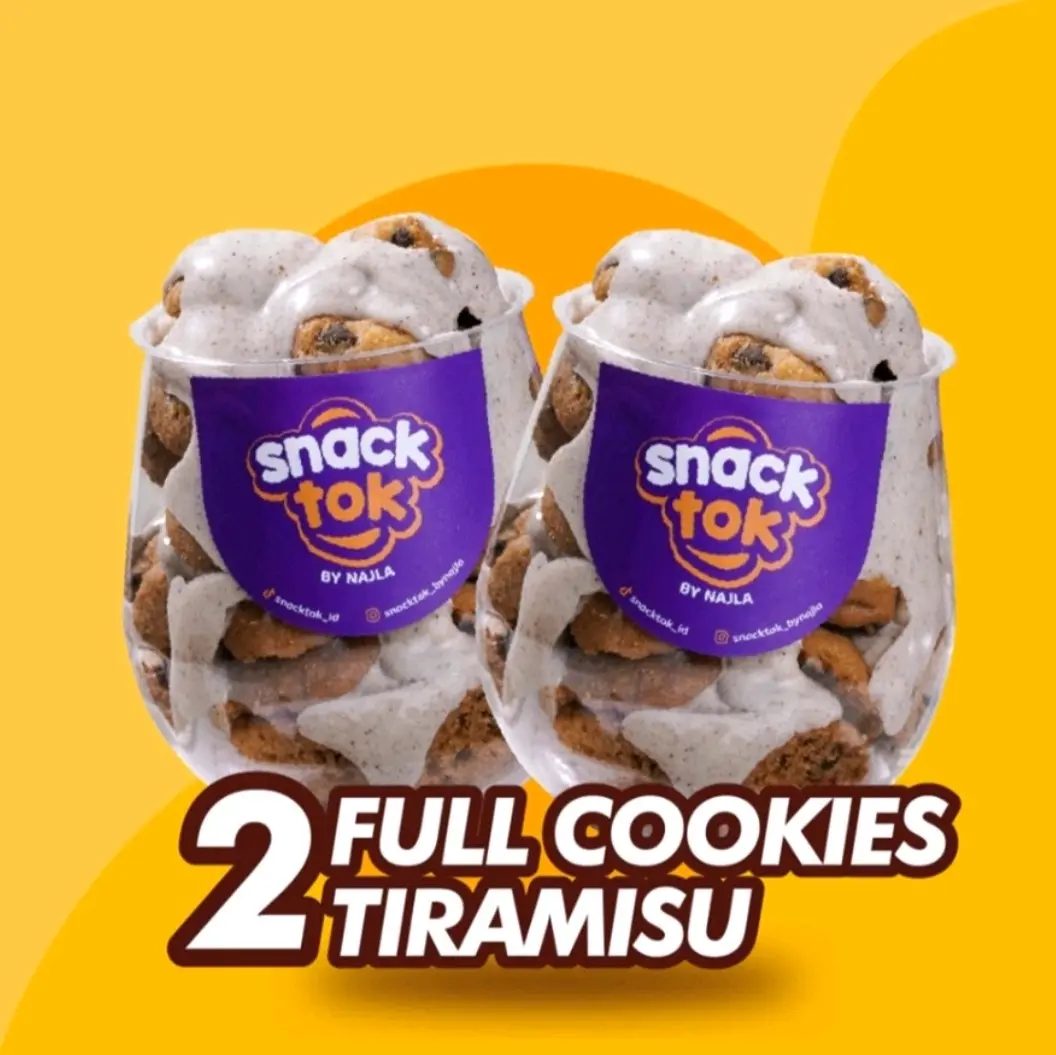 BITTERSWEET BY NAJLA - SNACKTOK FULL COOKIES ( 2 TIRAMISU ) READY STOCK