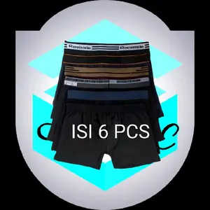 Isi 6Pcs Celana Dalam Pria Termurah Katun Spandex Strett Karet Pinggang Elastik Ukuran M L XL XXL Hemat Dan Nyaman