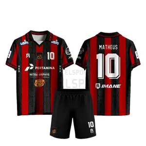 Jersey Custom Futsal Home Blacksteel 2025 Blackred Gratis Nama dan No Punggung Full Printing