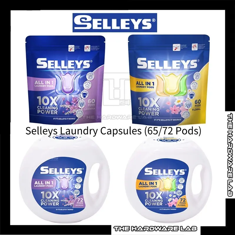 {The Hardware Lab}Selleys Laundry Pod (All IN 1) 60/72pcs Household