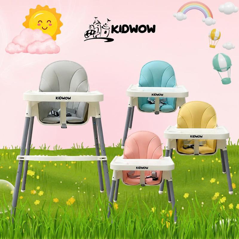 {KAIDOKIDS} Ghế ăn dặm, bàn ăn cho bé kèm mặt bàn, diều chỉnh 2 nấc 3 dây đai…