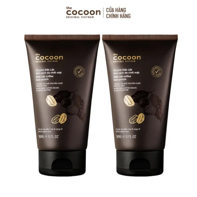 Ảnh đại diện COMBO 2 Tẩy da chết mặt cà phê Đắk Lắk Cocoon cho làn da mềm mại & rạng rỡ 150ml
