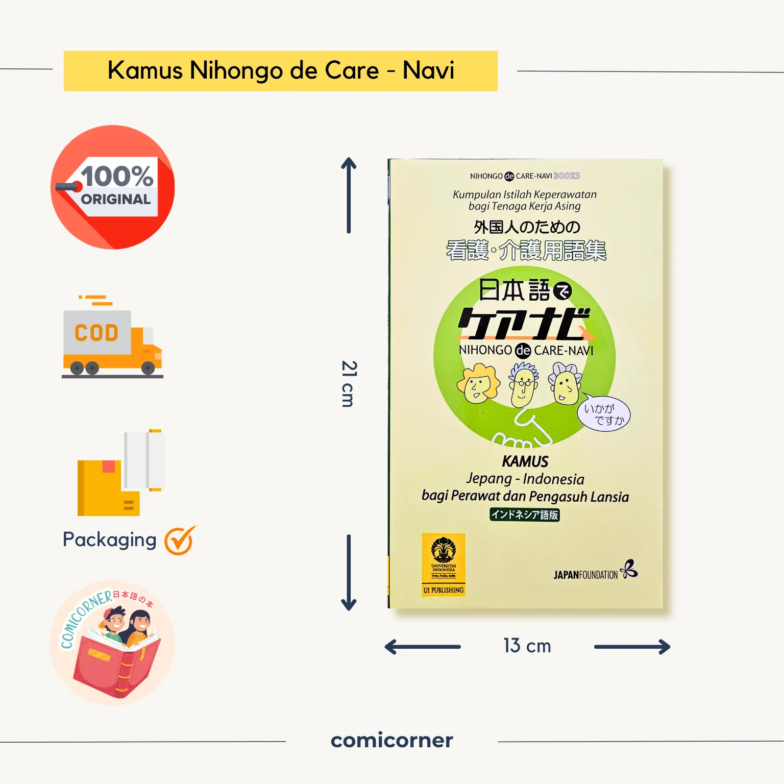Nihongo de Care - Navi Kamus Jepang-Indonesia Keperawatan Bagi Perawat dan Pengasuh Lansia