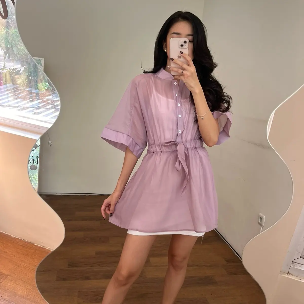 Organza Set dress (Free tanktop Dress) @185