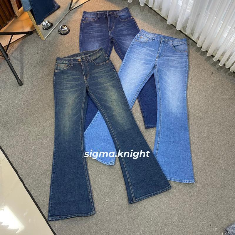 Highwaist Cutbray Jeans Retro 114 - Celana Jeans Cutbray Premium Wanita Panjang Cutbray Retro Jeans Vintage 1