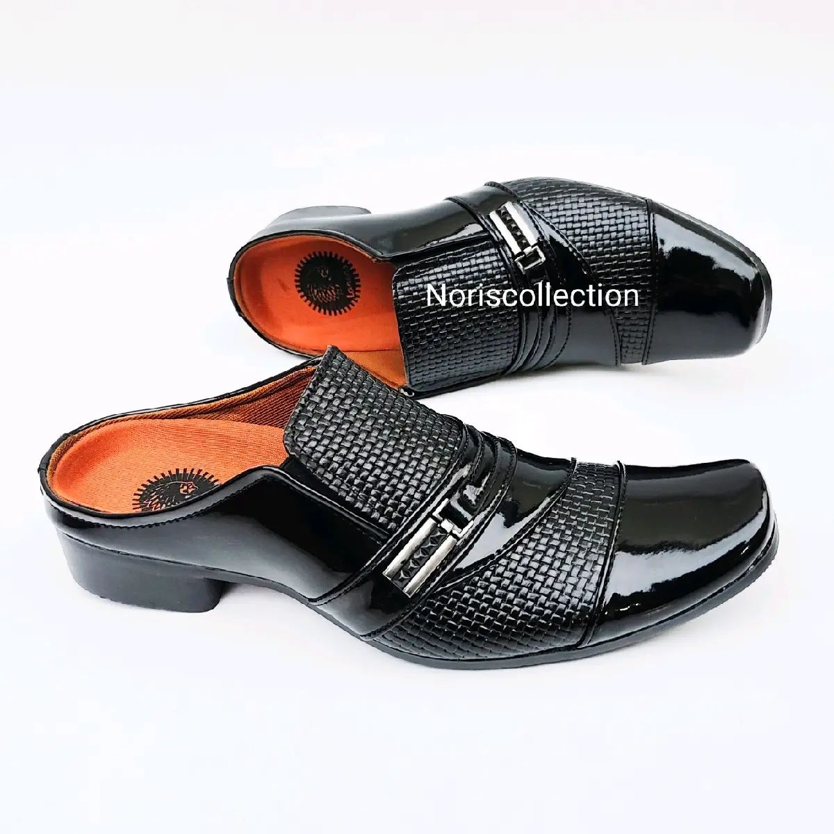 Sandal Slop Pria Sepatu Sandal Bustong Pria Kulit Asli Sepatu Selop Semi Formal Kulit Hitam Shoes Sendal