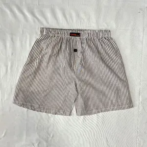 Looking Boxer Salur Pria Wanita Unisex Shorts Dewasa Katun Celana Distro Cowok Pendek Motif Surfing Hitam Karet Santai Panjang