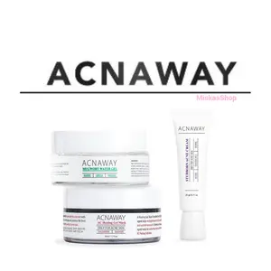 ACNAWAY Mugwort Moisturizer + Mugwort Gel Mask + Stubborn Cream Jerawat Acne Spot Obat Totol Jerawat Wajah - Treatment