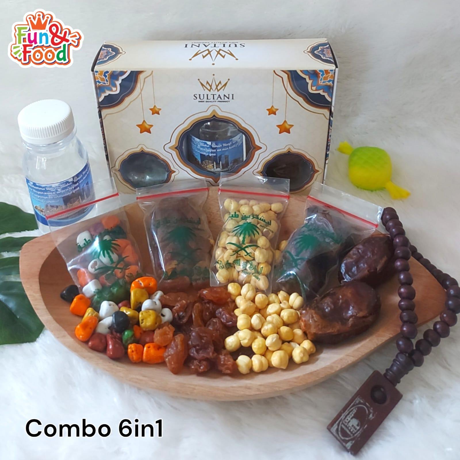Hampers Souvenir Paket Makanan Oleh-oleh Haji dan Umroh Paket Combo 6in1 Hampers Souvenir Paket Makanan Oleh-oleh Haji dan Umroh Paket Combo 6in1