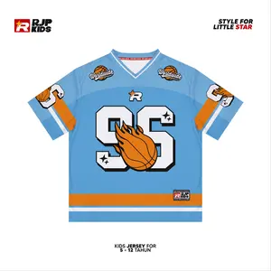 (Jersey untuk anak) RJP KIDS Jersey Anak Dryfit Brazil/Milano Vintage Oversize Rugby Casual Number 96 / Kaos anak / baju anak / jersey anak