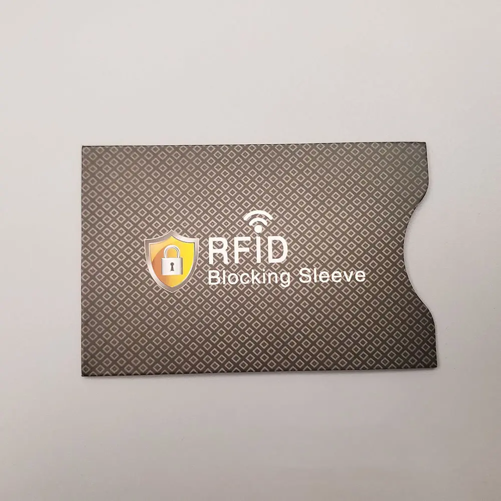 copper credit card sleeve 1 Pc Copper Credit Card Holder Protective Cover Case RFID Blocking Safe  Shield Bags